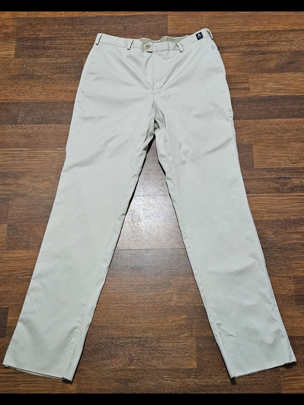 NWOT POSTON PRICE mens dress pants SIZE 36x38 COLOR KHAKI CP27D